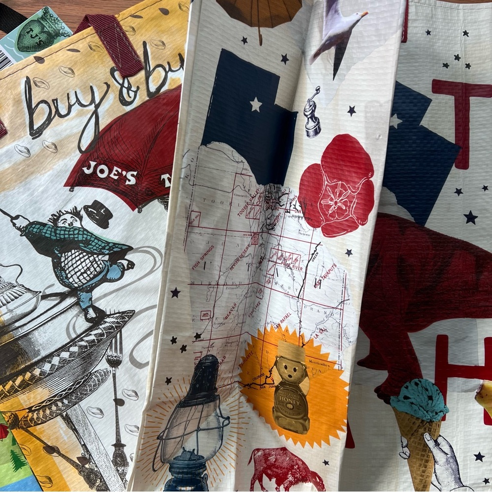 6 New Trader Joe’s State City Shopping Bags Gift Reusable Bundle - Picture 6 of 7